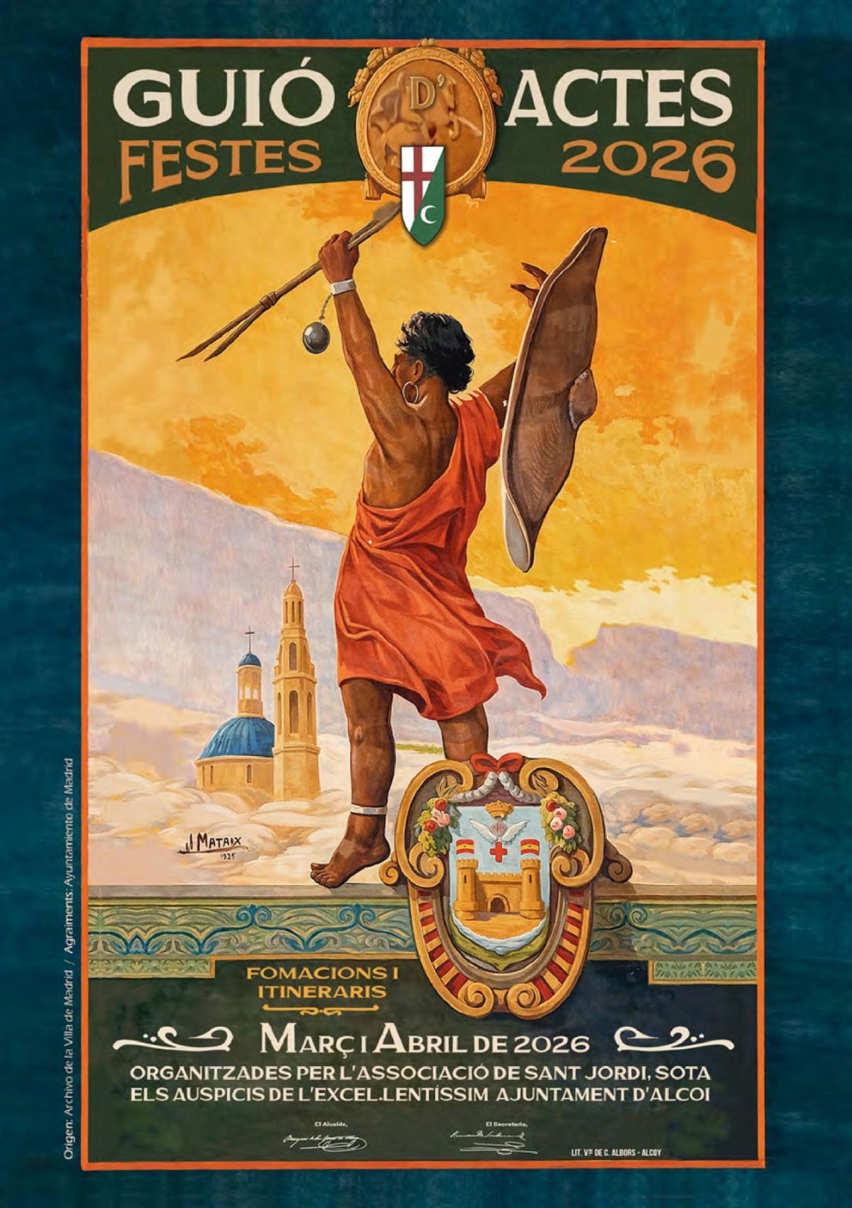 Guión de Actos de las Fiestas de Moros y Cristianos en honor a San Jorge 2026